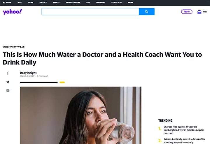 This Is How Much Water a Doctor and a Health Coach Want You to Drink Daily