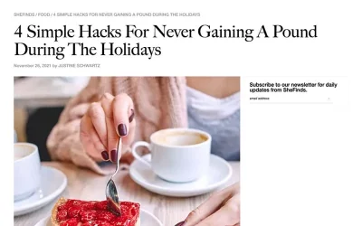 4 Simple Hacks For Never Gaining A Pound During The Holidays