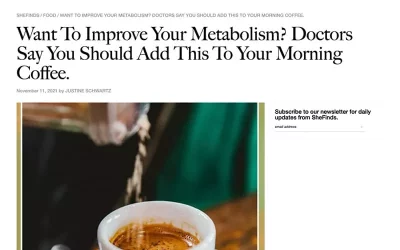 Want To Improve Your Metabolism? Doctors Say You Should Add This To Your Morning Coffee.