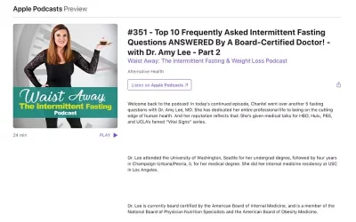 Top 10 Frequently Asked Intermittent Fasting Questions ANSWERED By A Board-Certified Doctor! – with Dr. Amy Lee